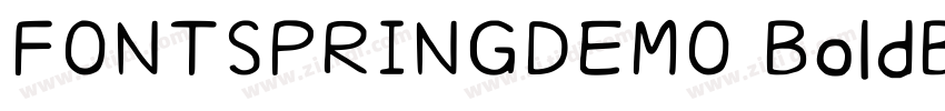 FONTSPRINGDEMO BoldB字体转换